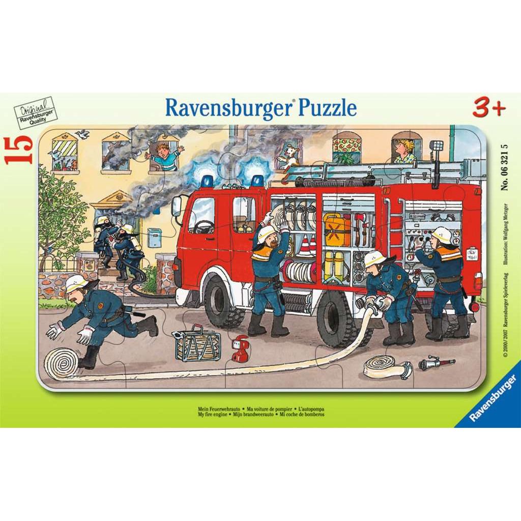Ravensburger | Mein Feuerwehrauto | Kinderpuzzle | 15 Teile