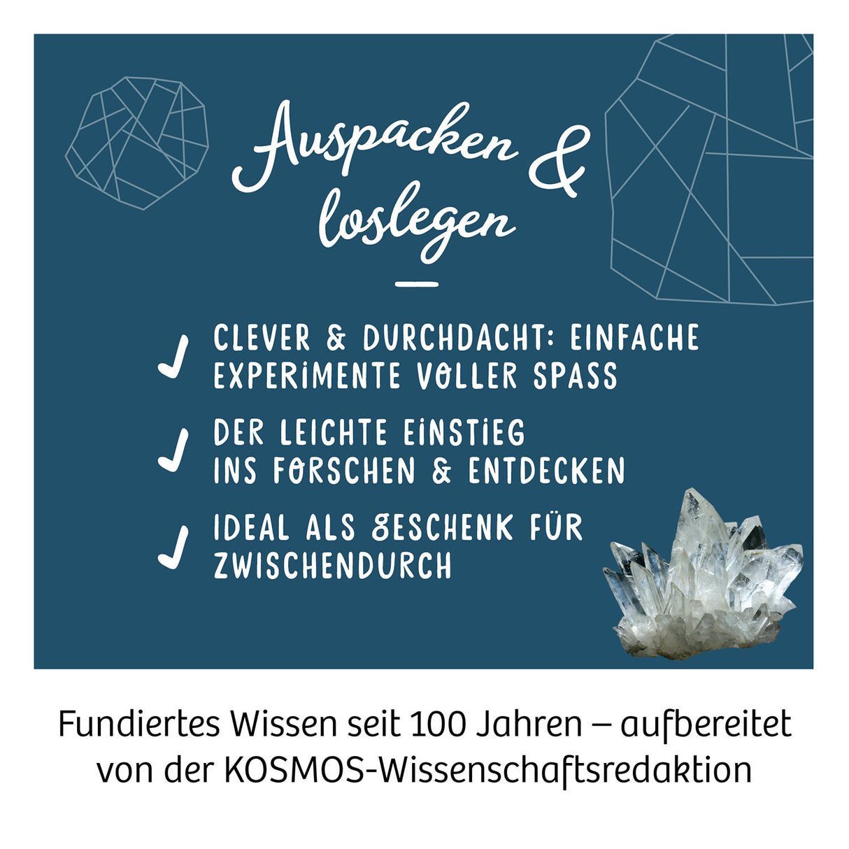 KOSMOS | Nachtleuchtender Kristall-Schatz