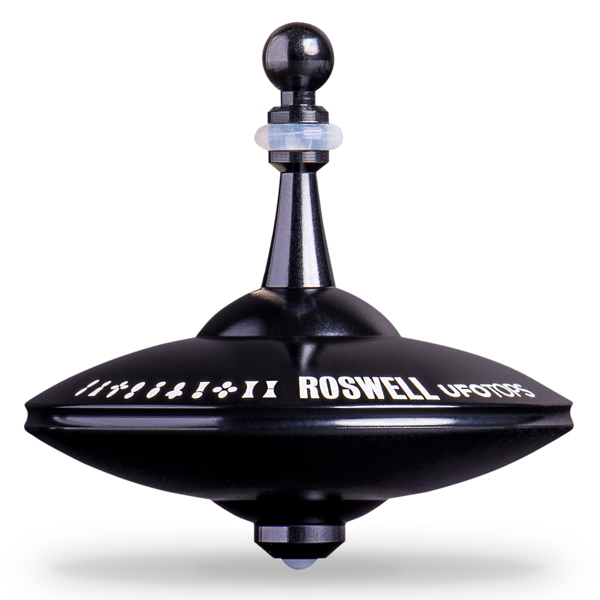 UFO Tops - Metal Spinning Top inspiriert von Roswell, NM UFO Sighting: Kosmisches Silber