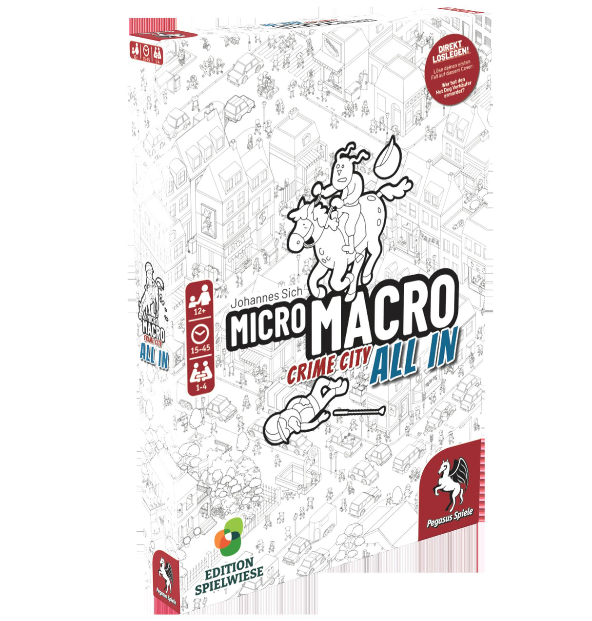 Pegasus Spiele | MicroMacro: Crime City 3 – All In (Edition Spielwiese)