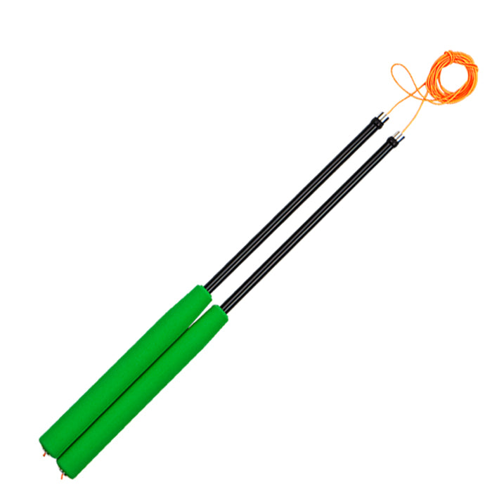Henrys | Diabolo Handstäbe Carbon 35cm | orange/schwarz
