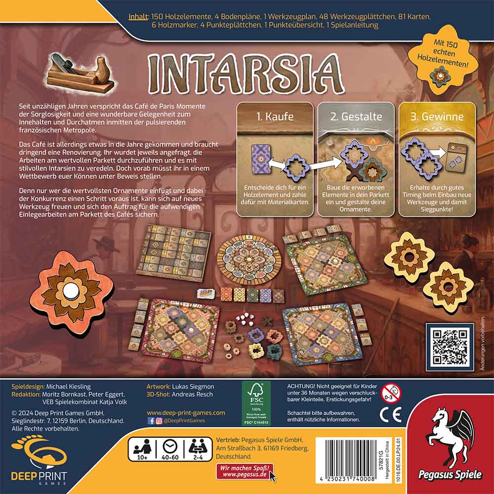 Pegasus Spiele | Intarsia (Deep Print Games)