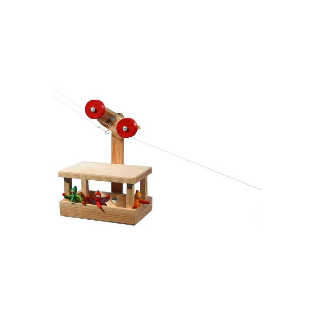 KRAUL | Große Seilbahn Wagen mit 2x20m Seilen (Grundkasten)