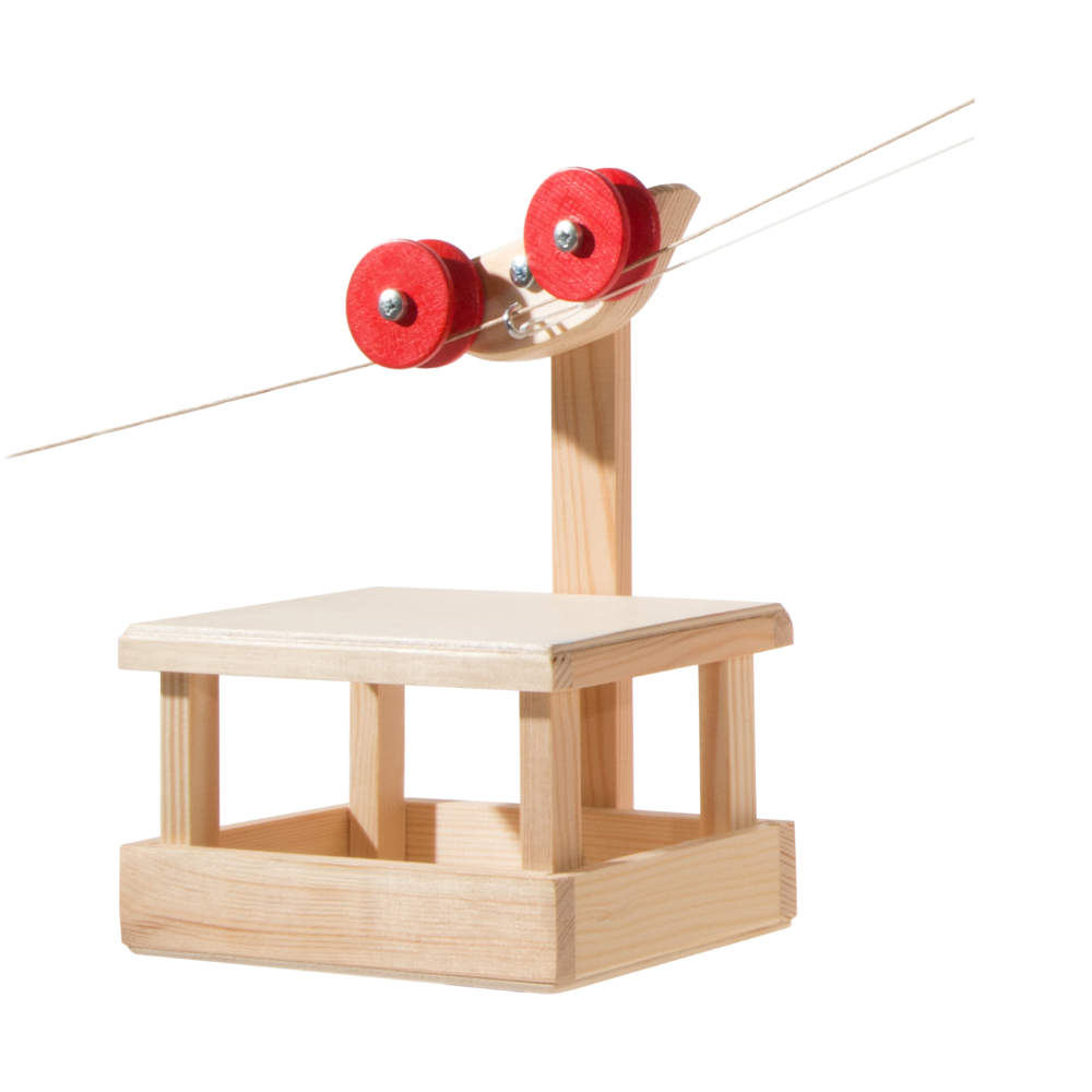 KRAUL | Große Seilbahn Wagen mit 2x20m Seilen (Grundkasten)