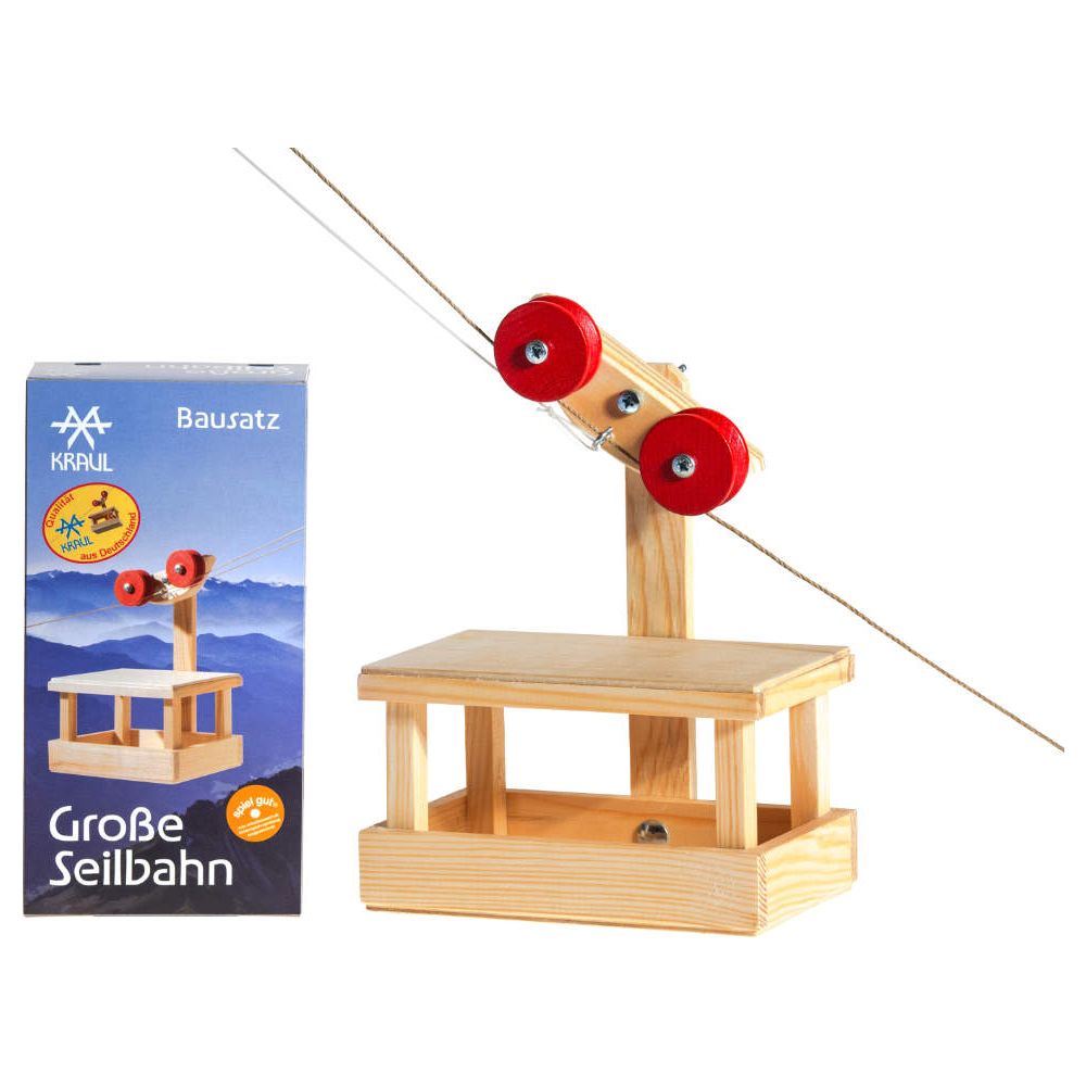 KRAUL | Große Seilbahn Wagen mit 2x20m Seilen (Grundkasten)