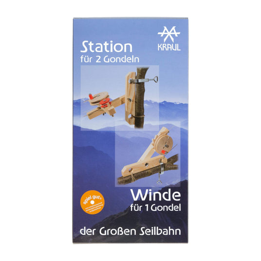 KRAUL | Große Seilbahn Winde für einen Wagen / Station für 2 Wagen