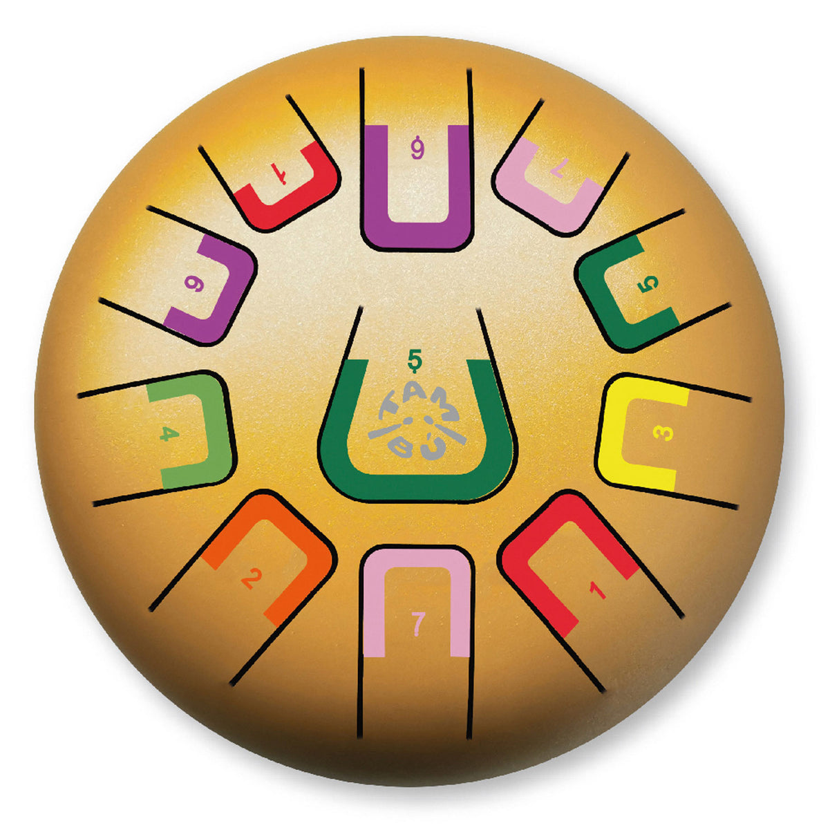 Tambú Zungentrommel 8" | 11 Töne | Golden Stars (Matt Gold)