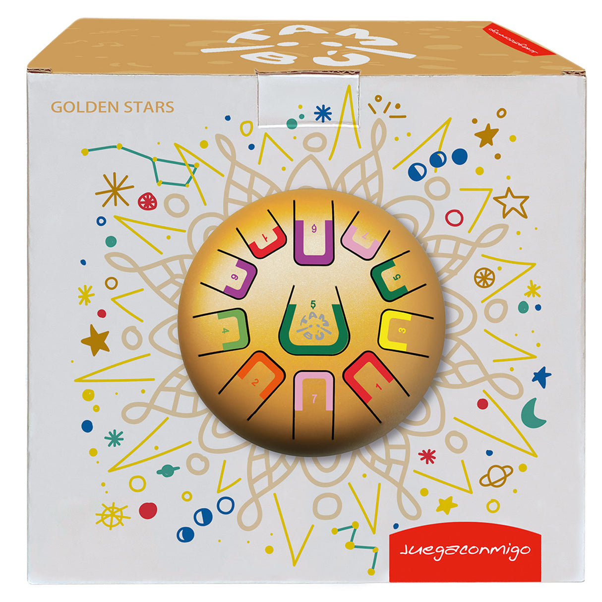 Tambú Zungentrommel 8" | 11 Töne | Golden Stars (Matt Gold)