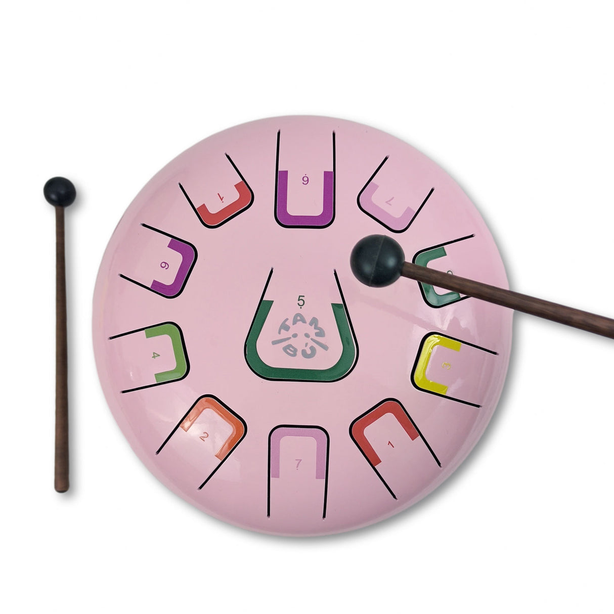 Tambú Zungentrommel 8" | 11 Töne | Coral Reef (Pink)