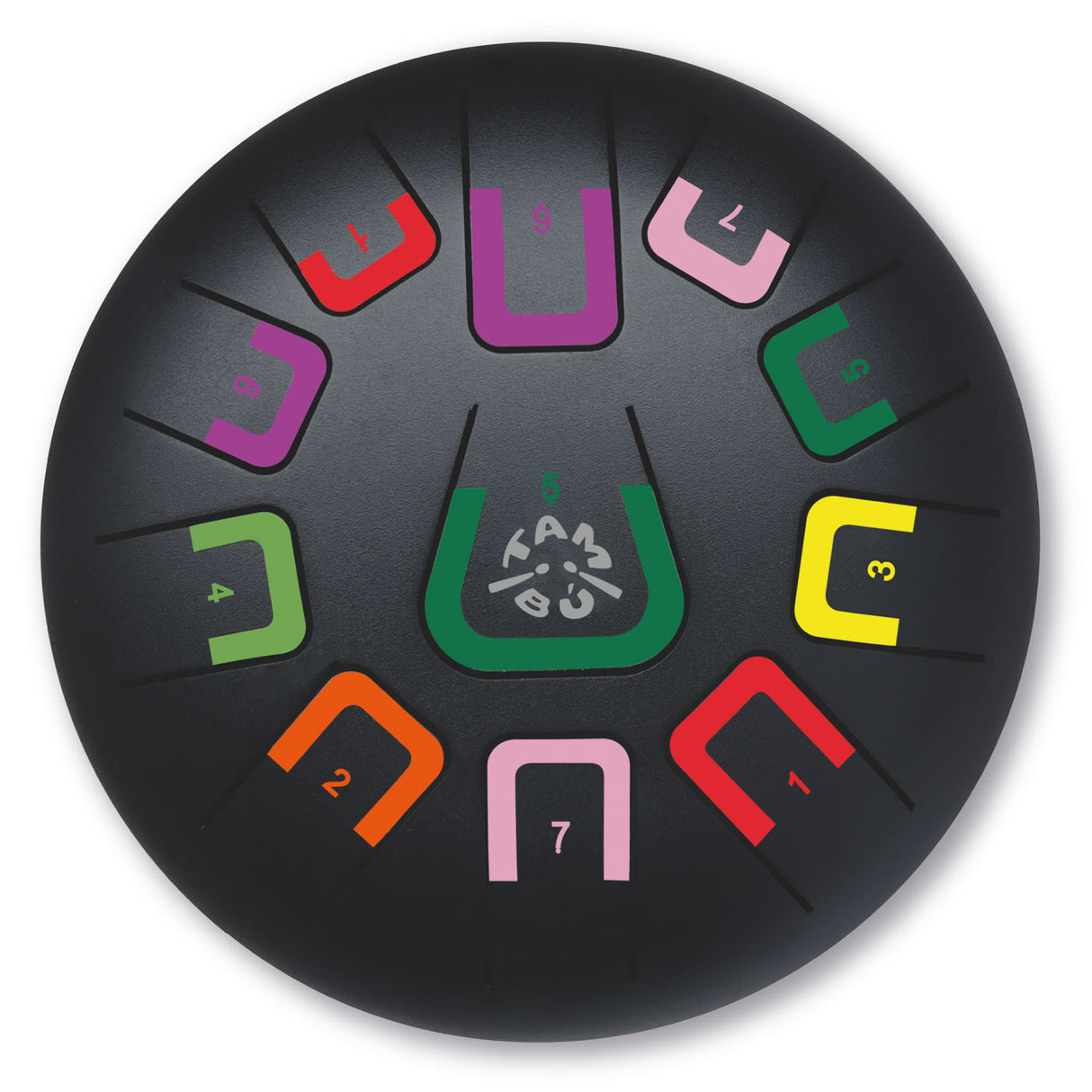 Tambú Zungentrommel 8" | 11 Töne | Black Nature (Matt Schwarz)