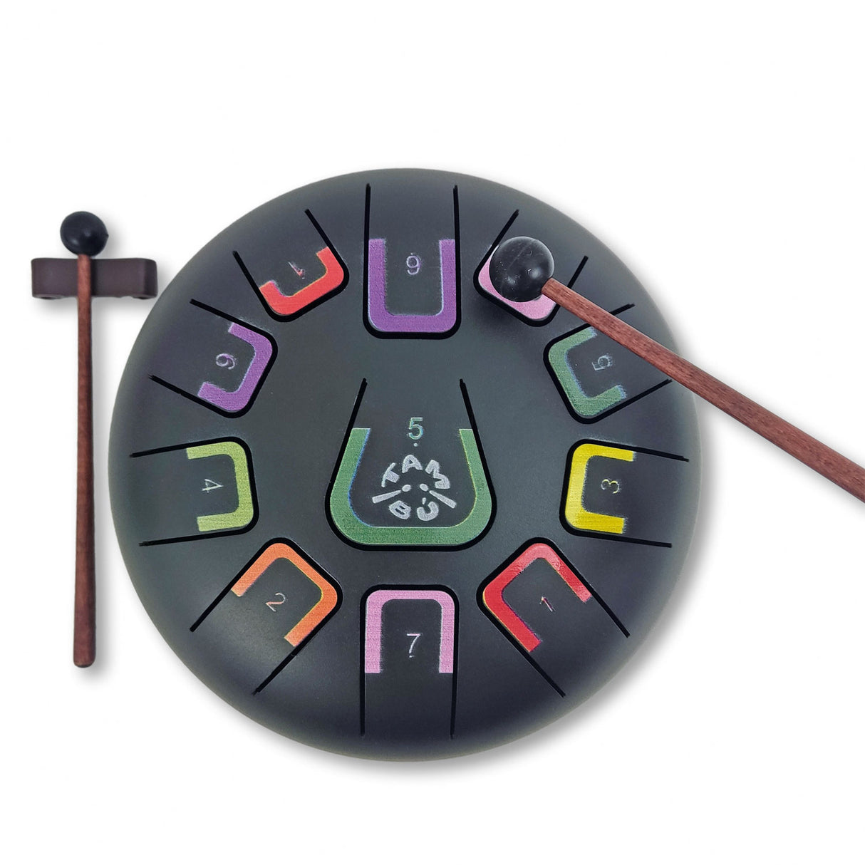 Tambú Zungentrommel 8" | 11 Töne | Black Nature (Matt Schwarz)