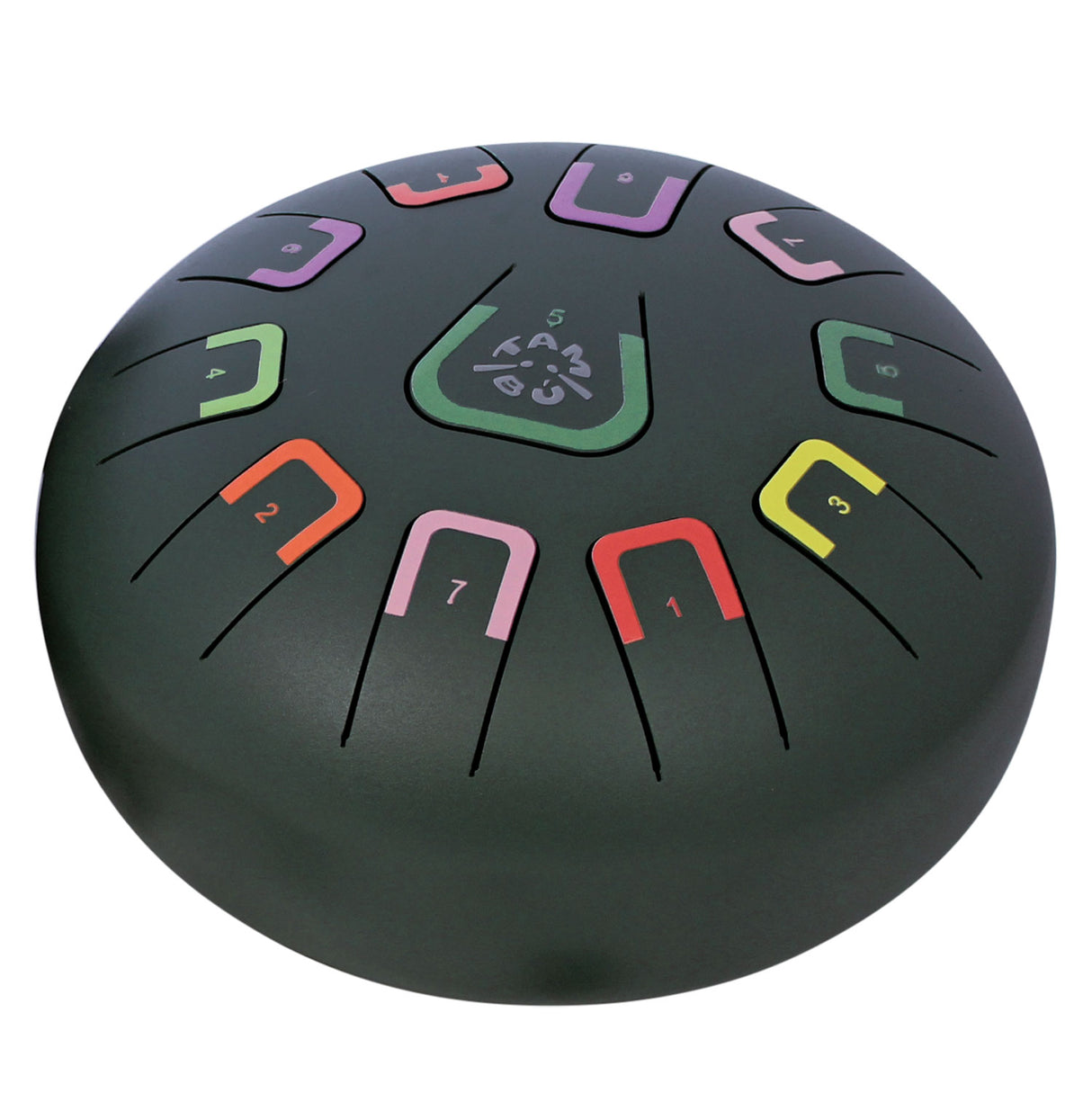 Tambú Zungentrommel 8" | 11 Töne | Black Nature (Matt Schwarz)