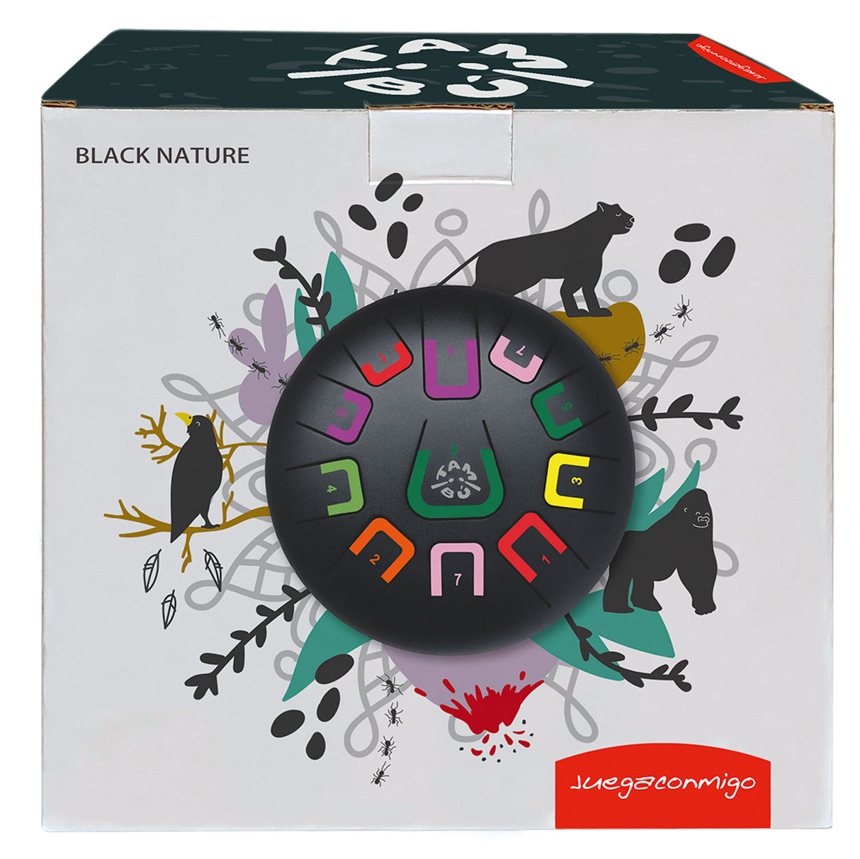 Tambú Zungentrommel 8" | 11 Töne | Black Nature (Matt Schwarz)