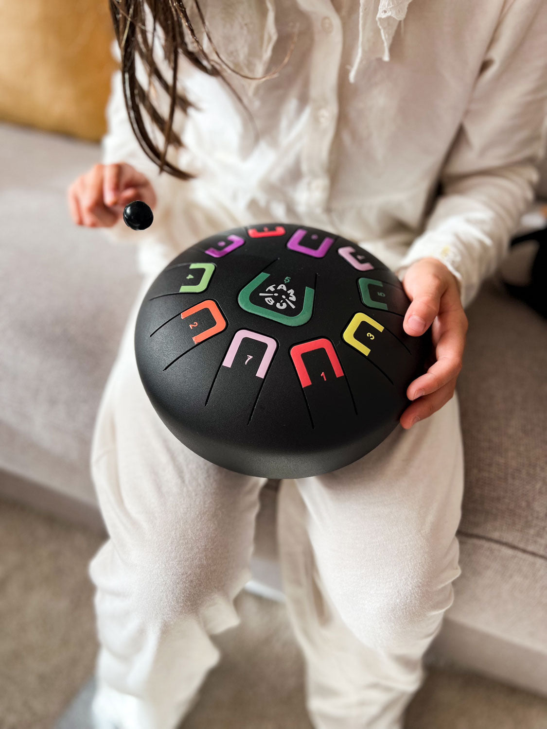 Tambú Zungentrommel 8" | 11 Töne | Black Nature (Matt Schwarz)