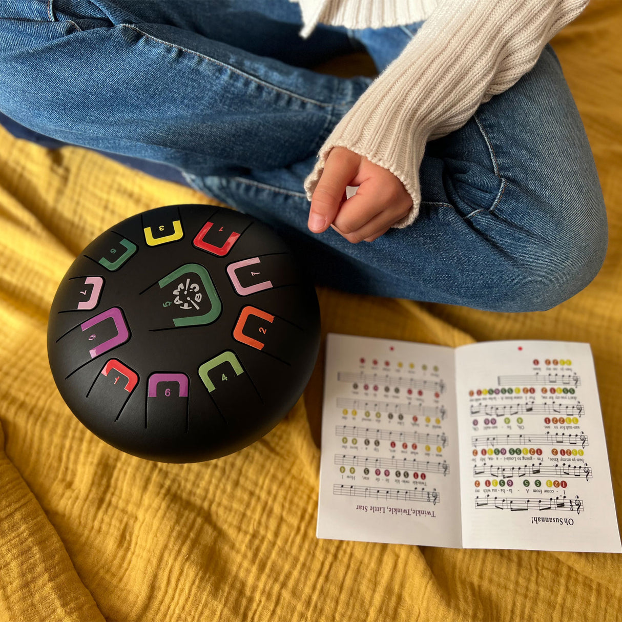 Tambú Zungentrommel 8" | 11 Töne | Black Nature (Matt Schwarz)