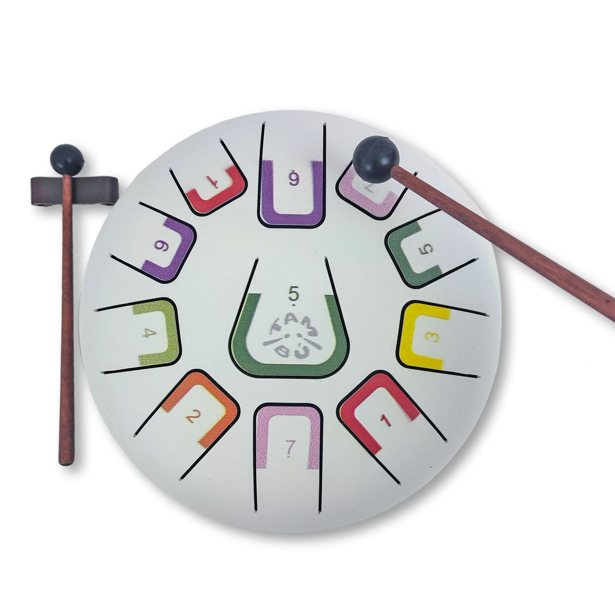 Tambú Zungentrommel 8" | 11 Töne | Iceberg Dream (Matt White)