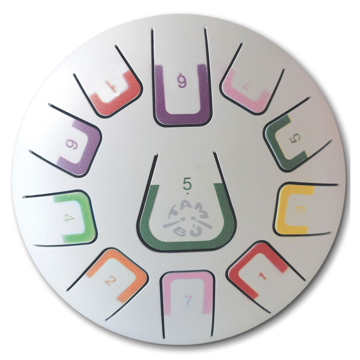 Tambú Zungentrommel 8" | 11 Töne | Iceberg Dream (Matt White)