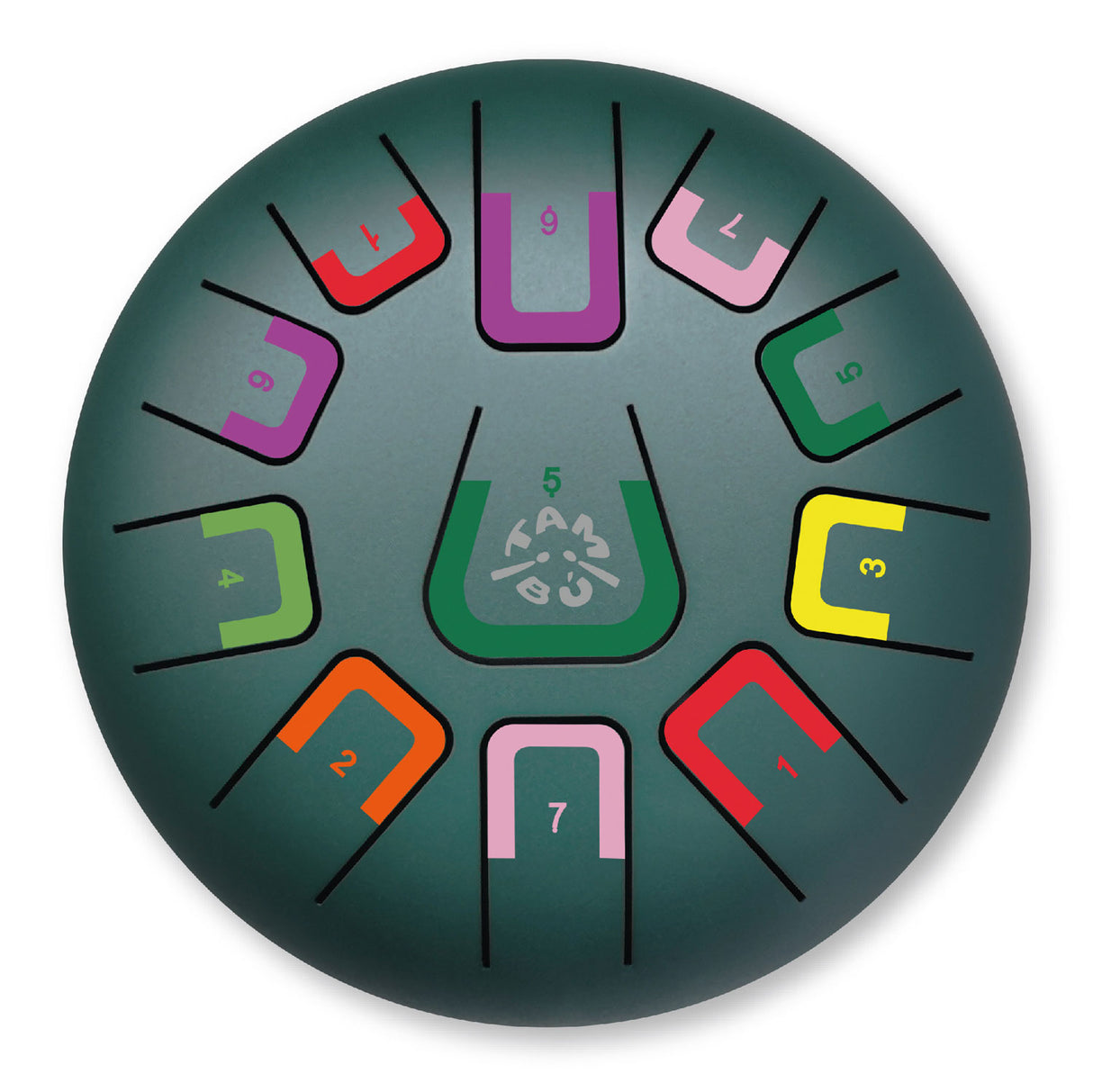 Tambú Zungentrommel 8" | 11 Töne | Wild Jungle (Jungle Green)