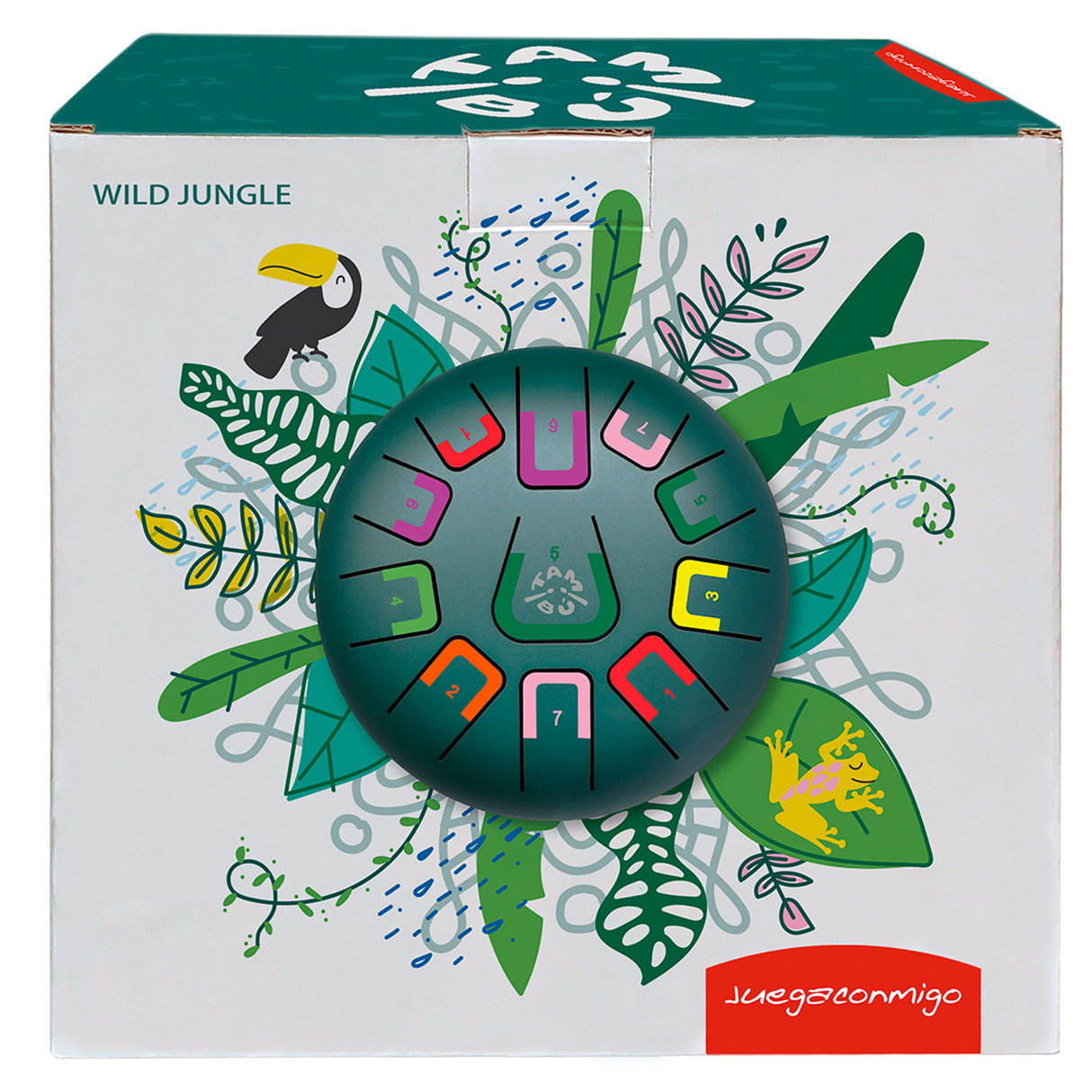 Tambú Zungentrommel 8" | 11 Töne | Wild Jungle (Jungle Green)