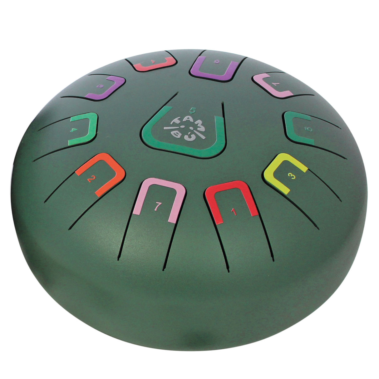 Tambú Zungentrommel 8" | 11 Töne | Wild Jungle (Jungle Green)