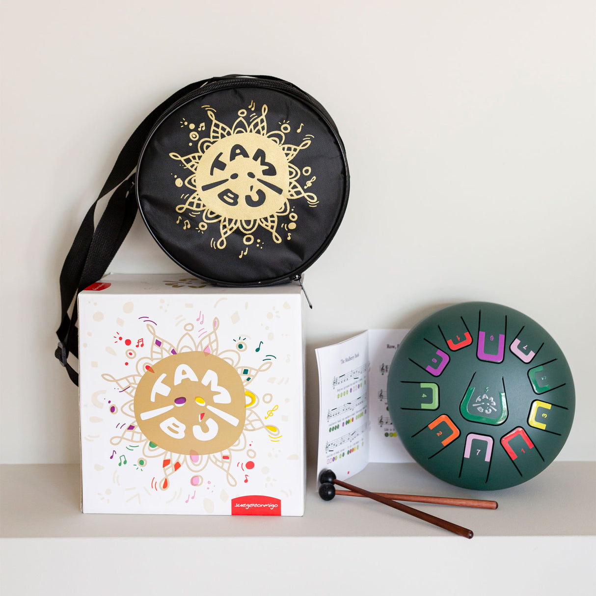 Tambú Zungentrommel 8" | 11 Töne | Wild Jungle (Jungle Green)