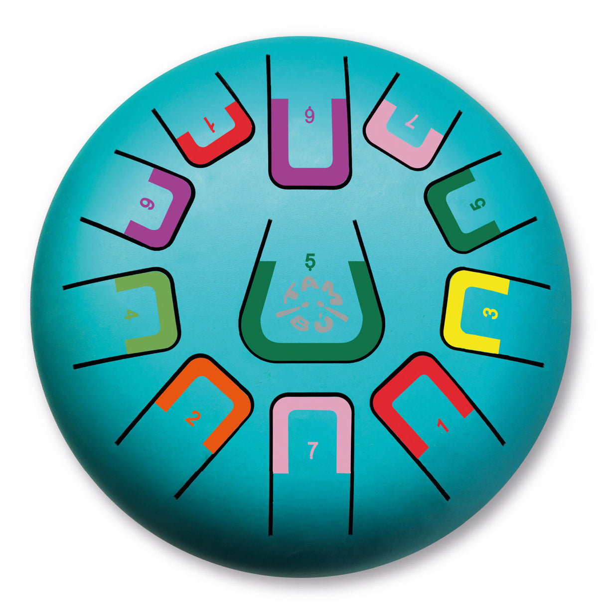 Tambú Zungentrommel 8" | 11 Töne | Under the sea (Matt Turquoise)