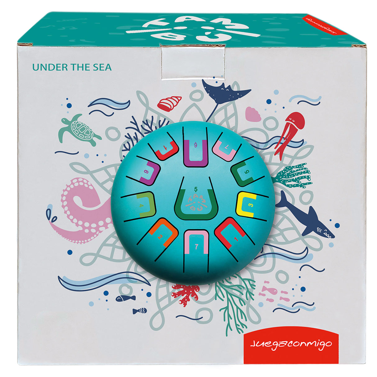 Tambú Zungentrommel 8" | 11 Töne | Under the sea (Matt Turquoise)