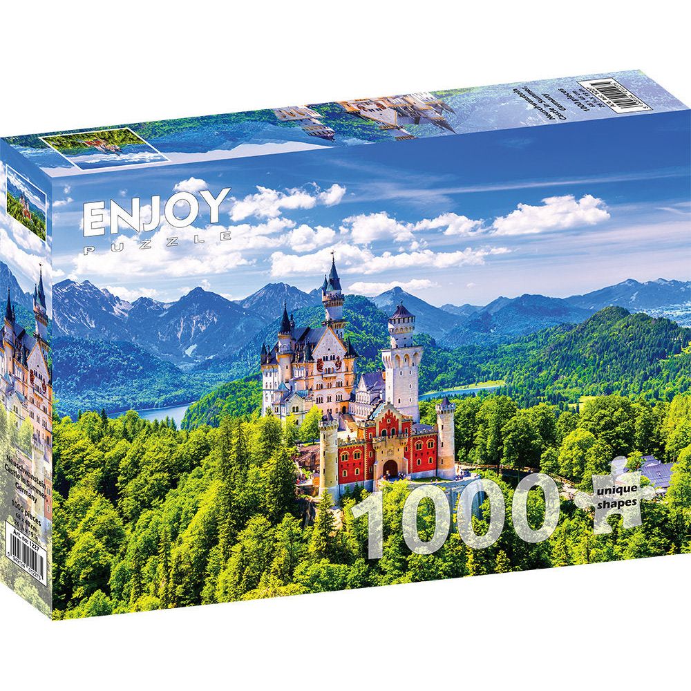 ENJOY Puzzle | 1000 Teile | Schloss Neuschwanstein im Sommer, Deutschland