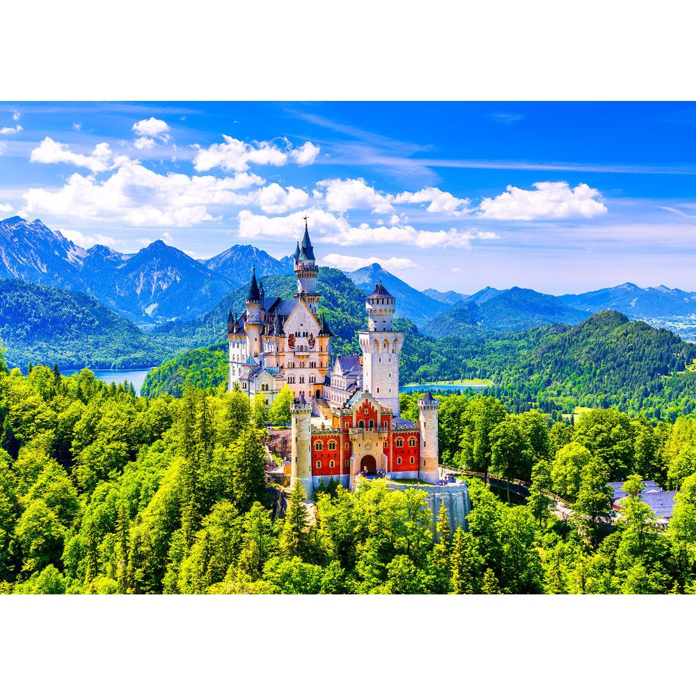 ENJOY Puzzle | 1000 Teile | Schloss Neuschwanstein im Sommer, Deutschland