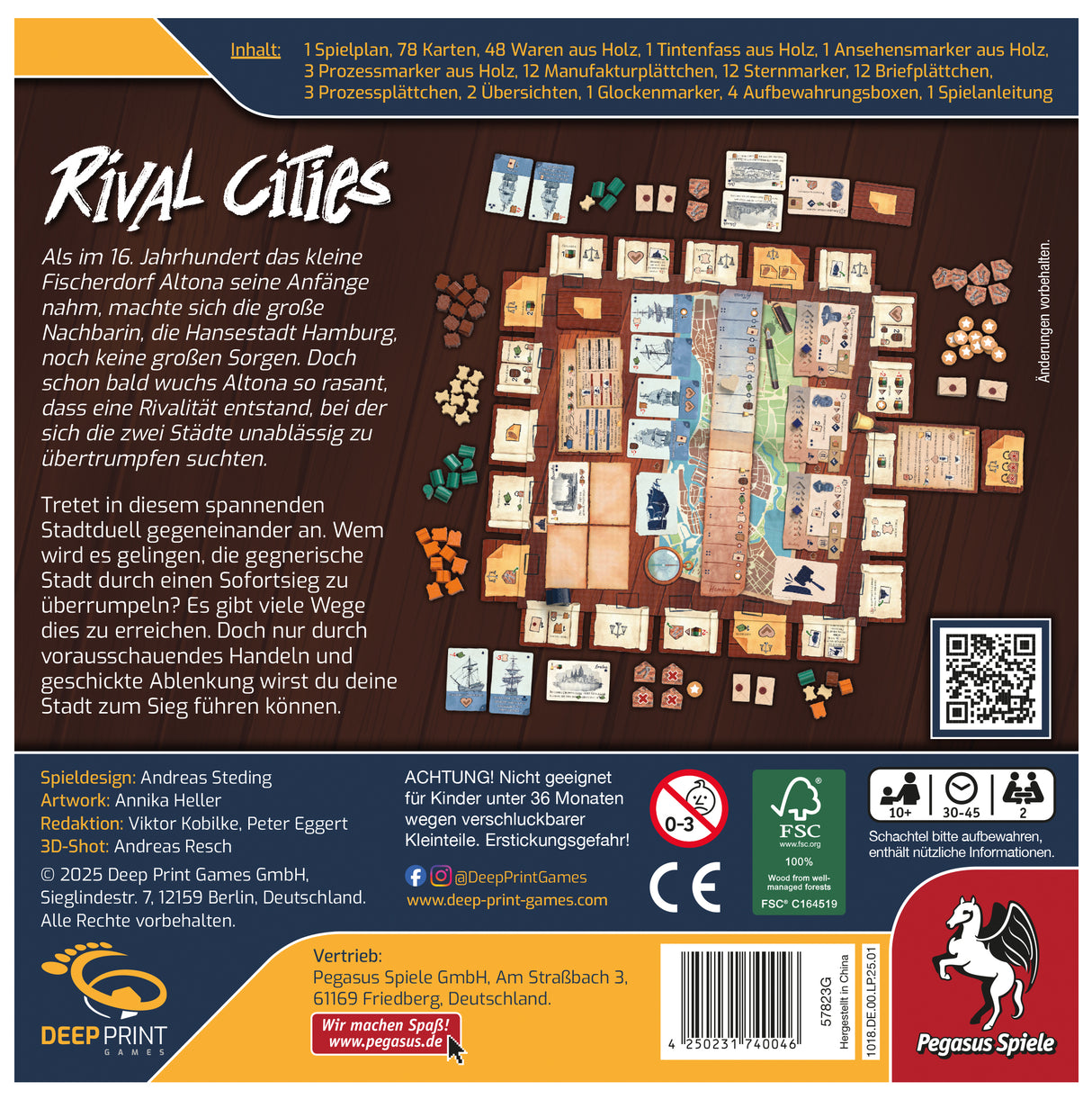 Pegasus Spiele | Rival Cities (Deep Print Games)