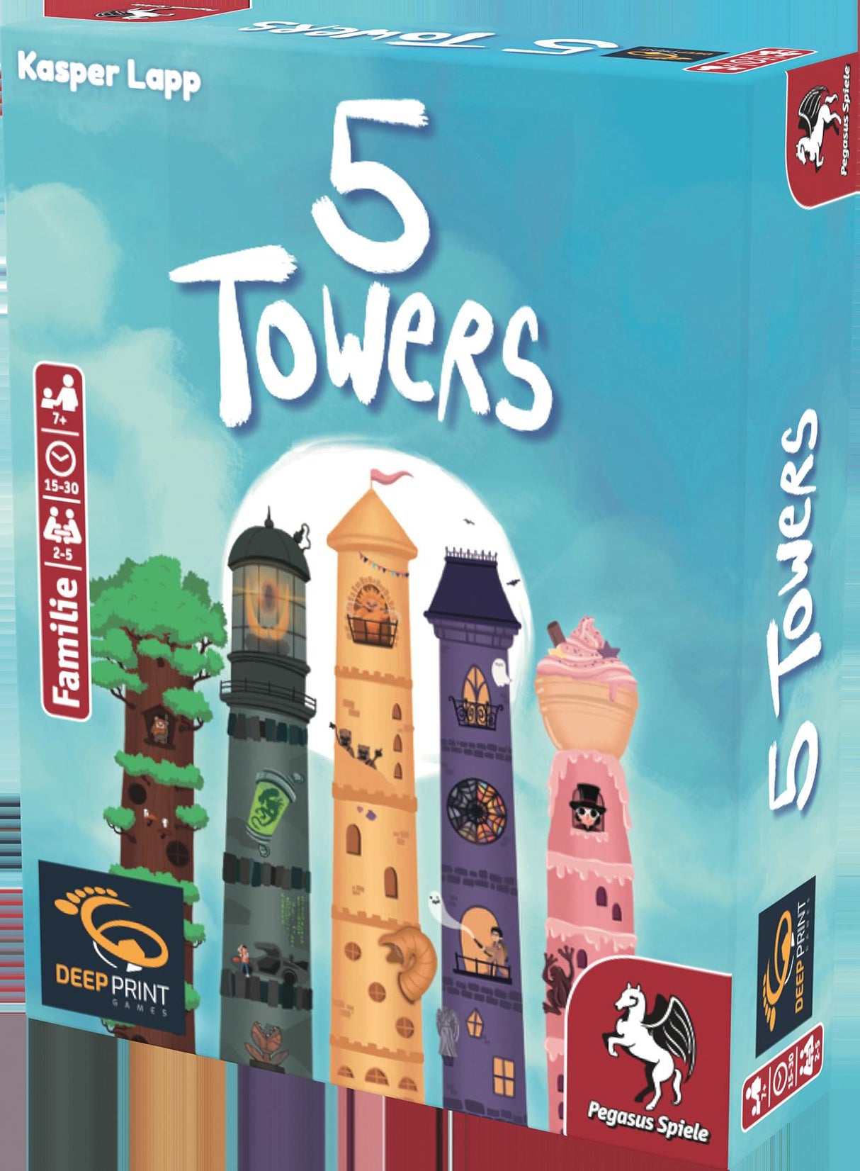 Pegasus Spiele | 5 Towers (Deep Print Games)