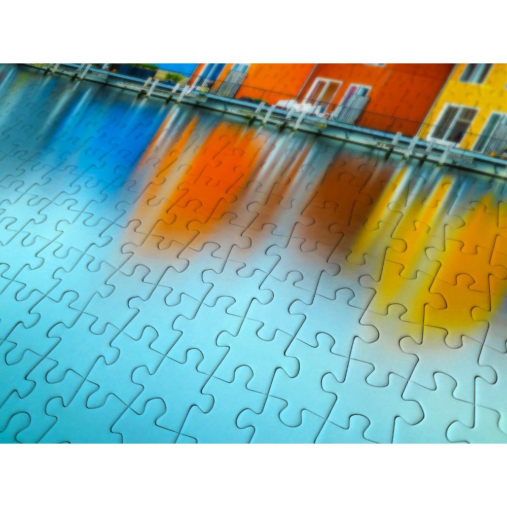 ENJOY Puzzle | 1000 Teile | Häuser auf dem Wasser, Groningen, Niederlande