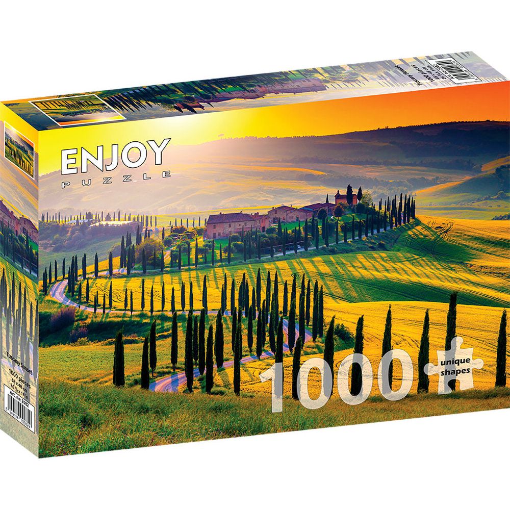 ENJOY Puzzle | 1000 Teile | Sonnenuntergang in der Toskana