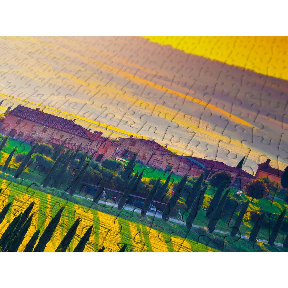 ENJOY Puzzle | 1000 Teile | Sonnenuntergang in der Toskana