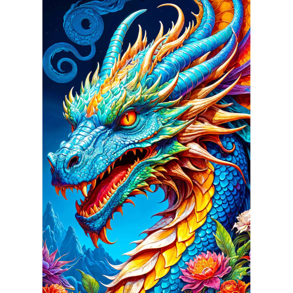 ENJOY Puzzle | 1000 Teile | Blauer Drache