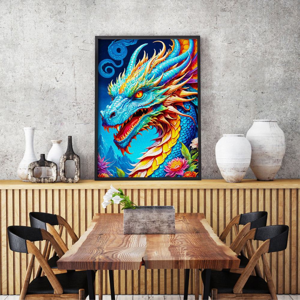 ENJOY Puzzle | 1000 Teile | Blauer Drache