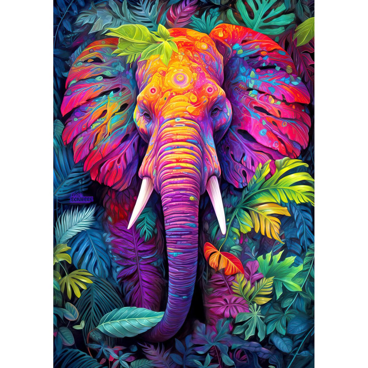 ENJOY Puzzle | 1000 Teile | Verkleideter Elefant
