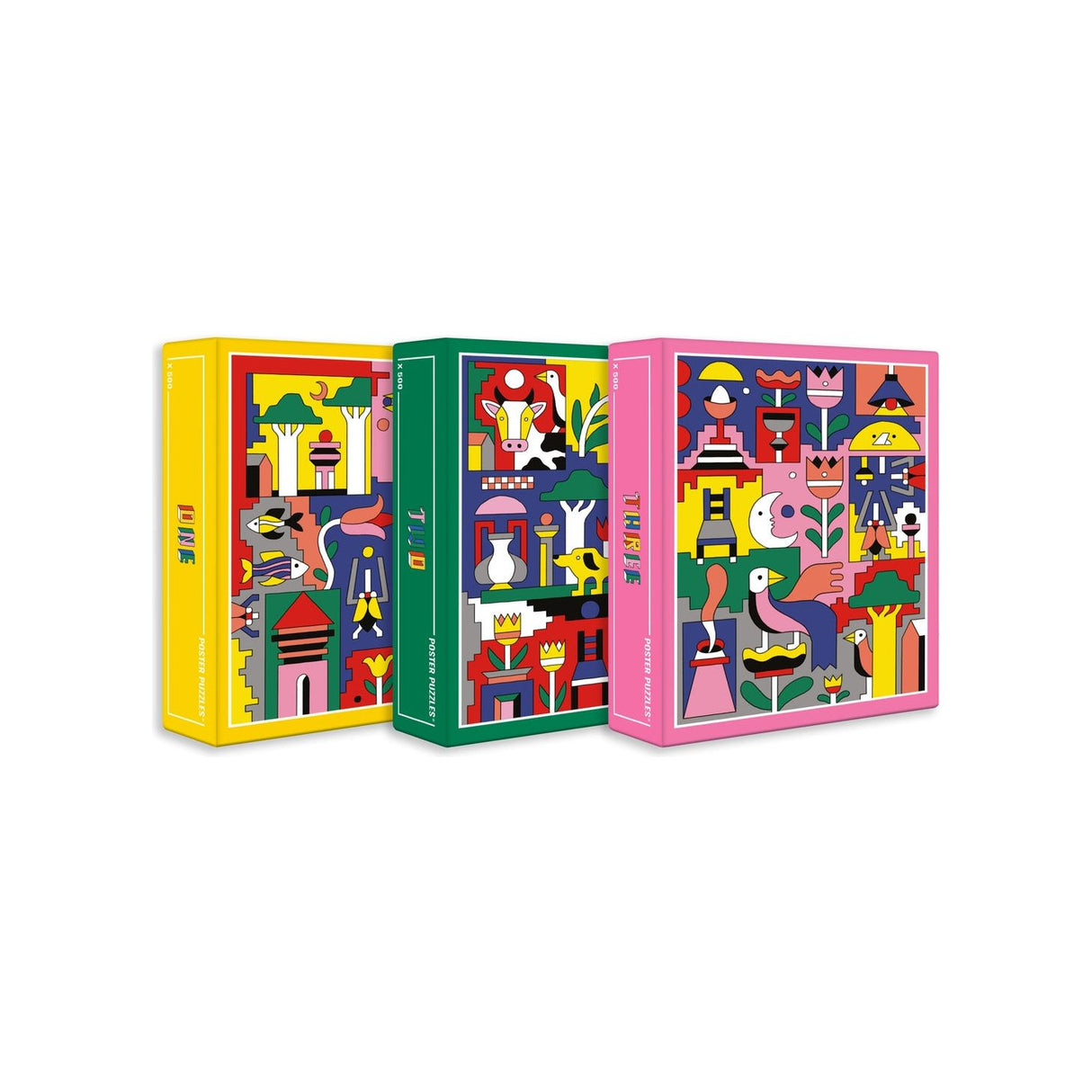 Cloudberries | Triptychon | Puzzle - Box | 3 x 500 Teile