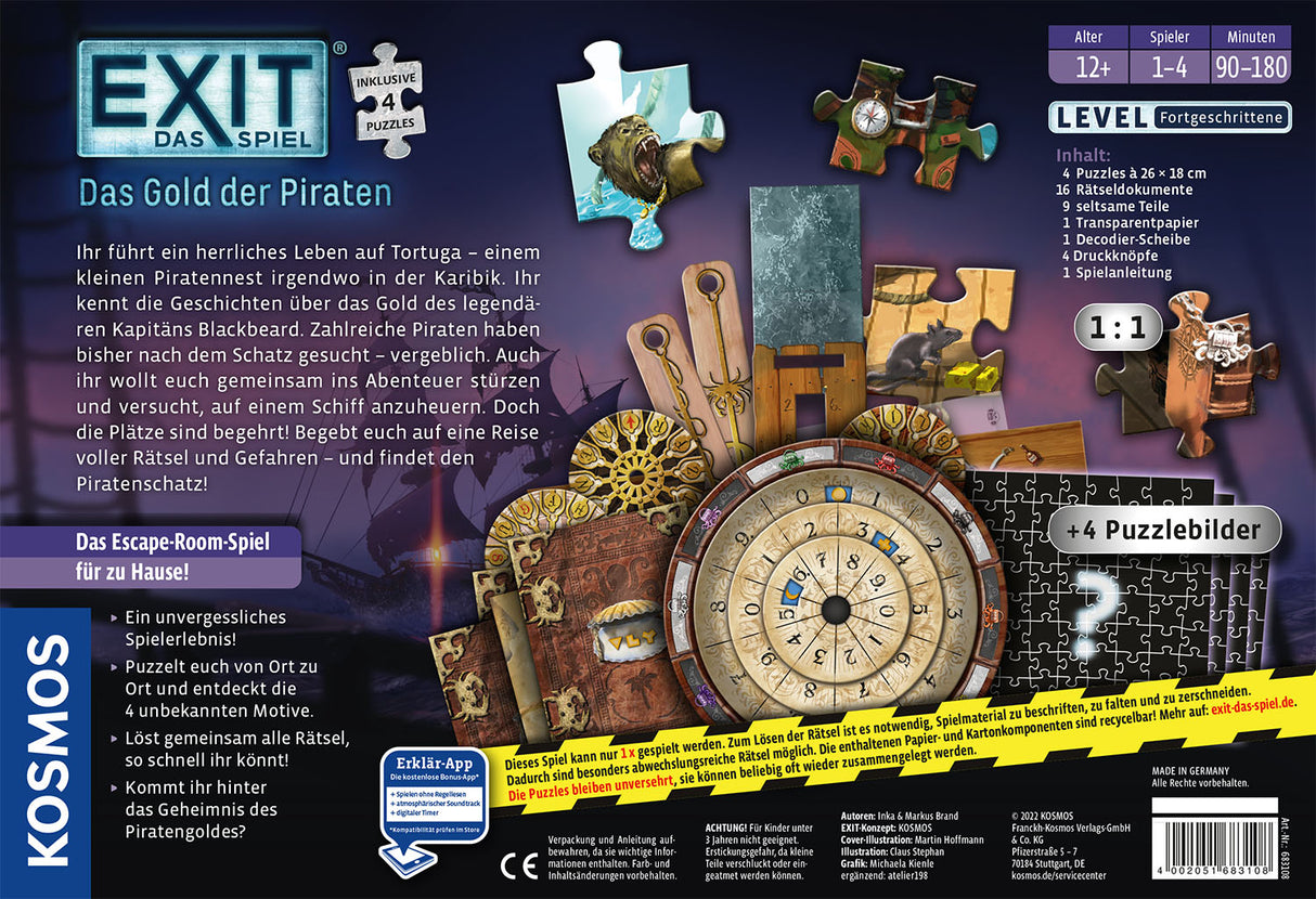 KOSMOS | EXIT®-Das Spiel+Puzzle Das Gold der Piraten