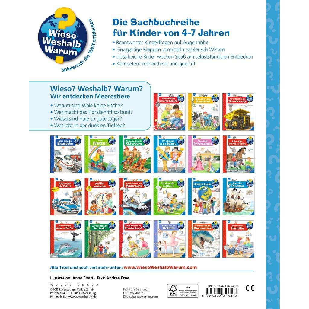 Ravensburger | Wieso? Weshalb? Warum?, Band 27: Wir entdecken Meerestiere