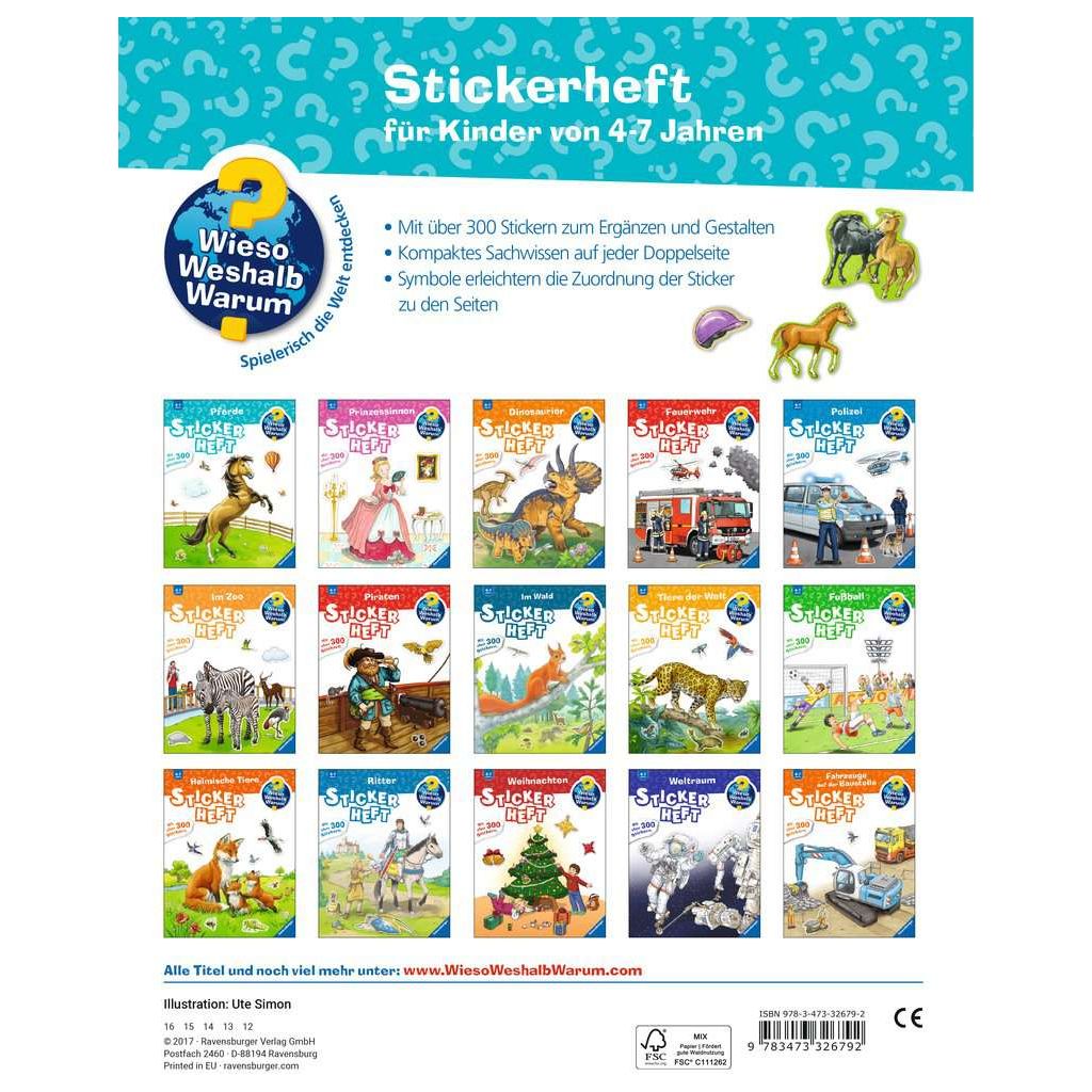 Ravensburger | Wieso? Weshalb? Warum? Stickerheft: Pferde