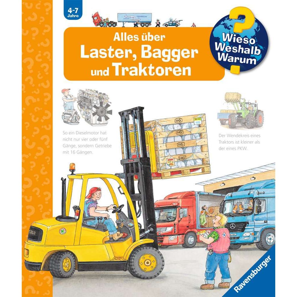 Ravensburger | Wieso? Weshalb? Warum?, Band 38: Alles über Laster, Bagger und Traktoren