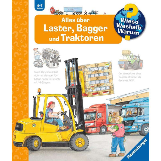 Ravensburger | Wieso? Weshalb? Warum?, Band 38: Alles über Laster, Bagger und Traktoren