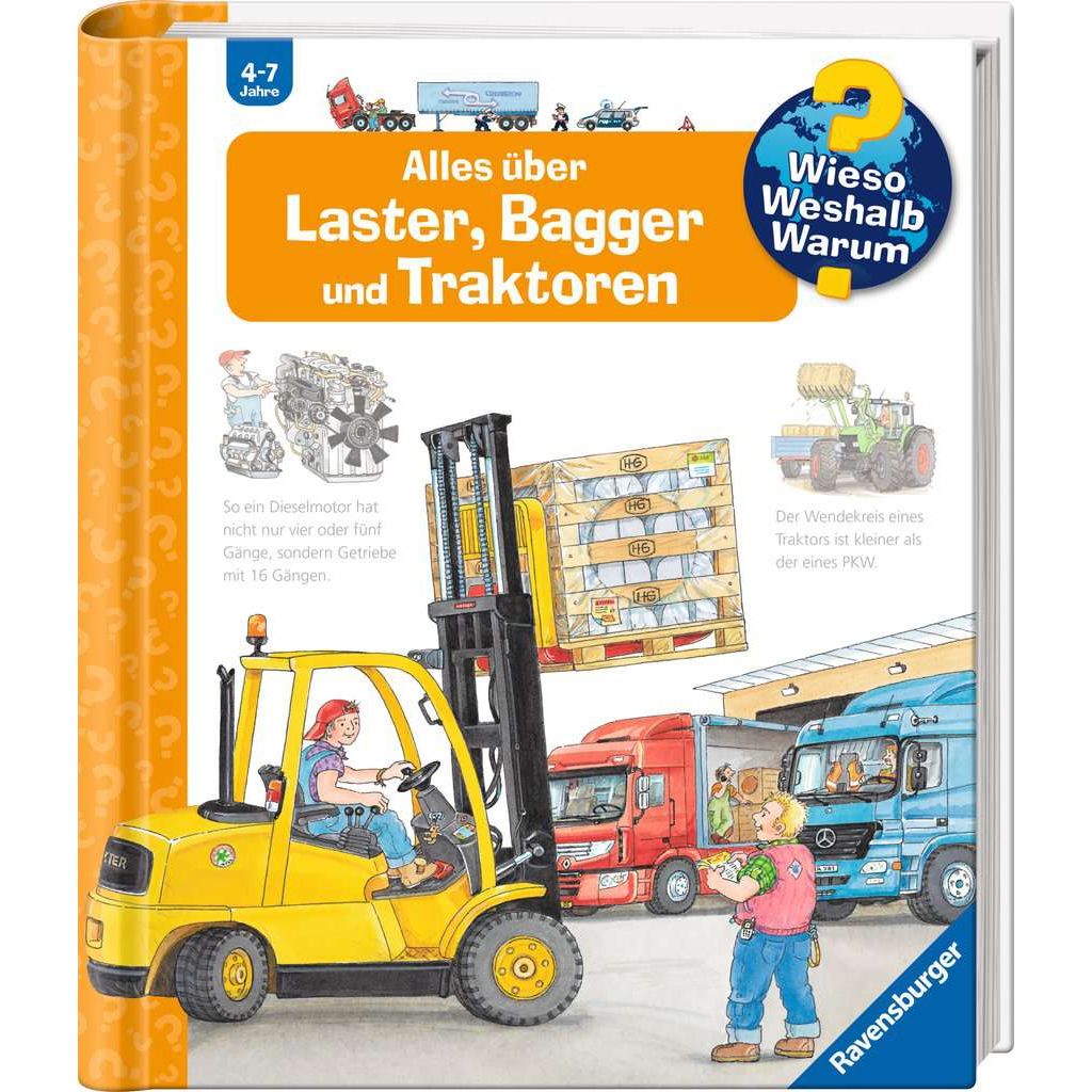 Ravensburger | Wieso? Weshalb? Warum?, Band 38: Alles über Laster, Bagger und Traktoren