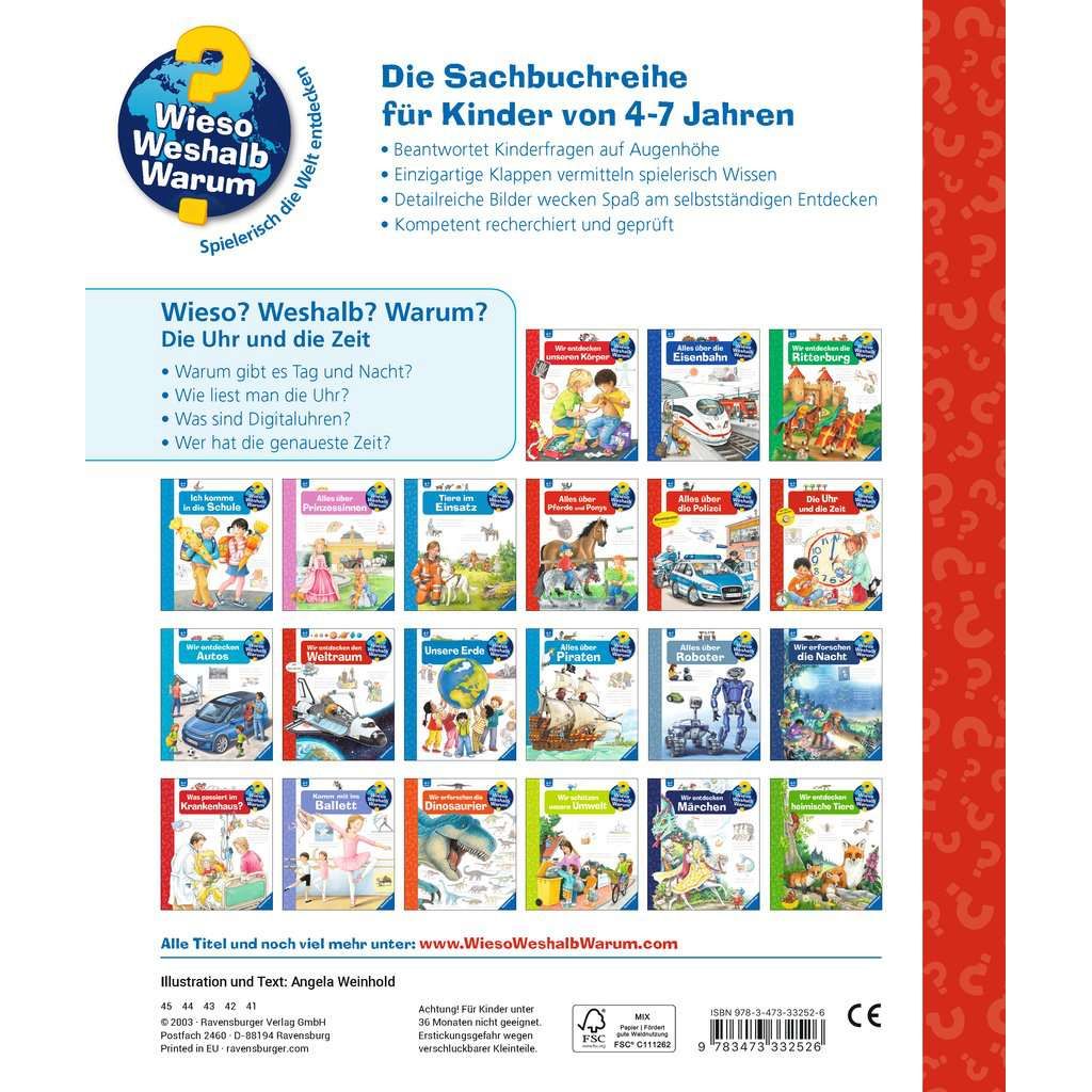 Ravensburger | Wieso? Weshalb? Warum?, Band 25: Die Uhr und die Zeit