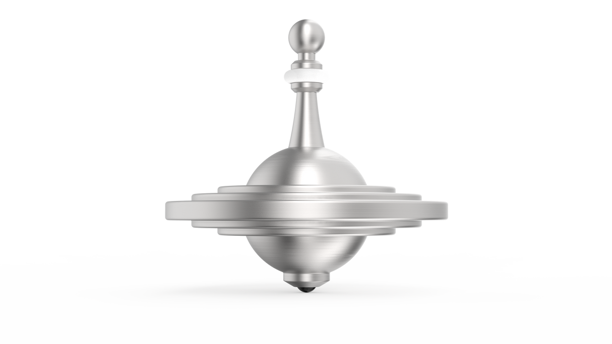 UFO Tops - Metal Spinning Top inspiriert von Cussac, Frankreich UFO Sighting: Schwefel-Blau