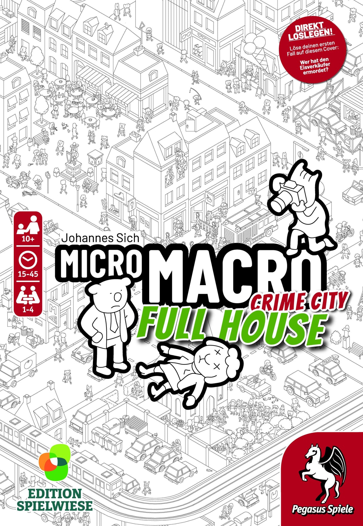 Pegasus Spiele | MicroMacro: Crime City 2 – Full House (Edition Spielwiese)