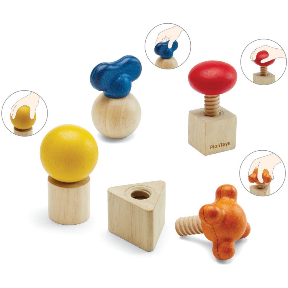 PlanToys | Schrauben und Muttern