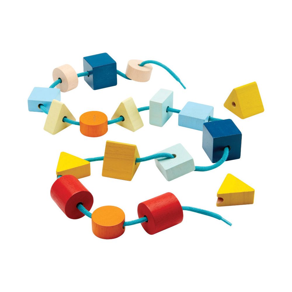 PlanToys | Fädelschnüre Geo Unit Link