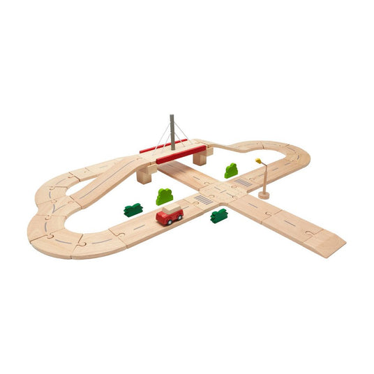 PlanToys | Straßensystem Holz
